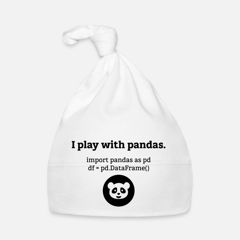 Pandas Data Science Computer Science Gift Organic Baby Cap