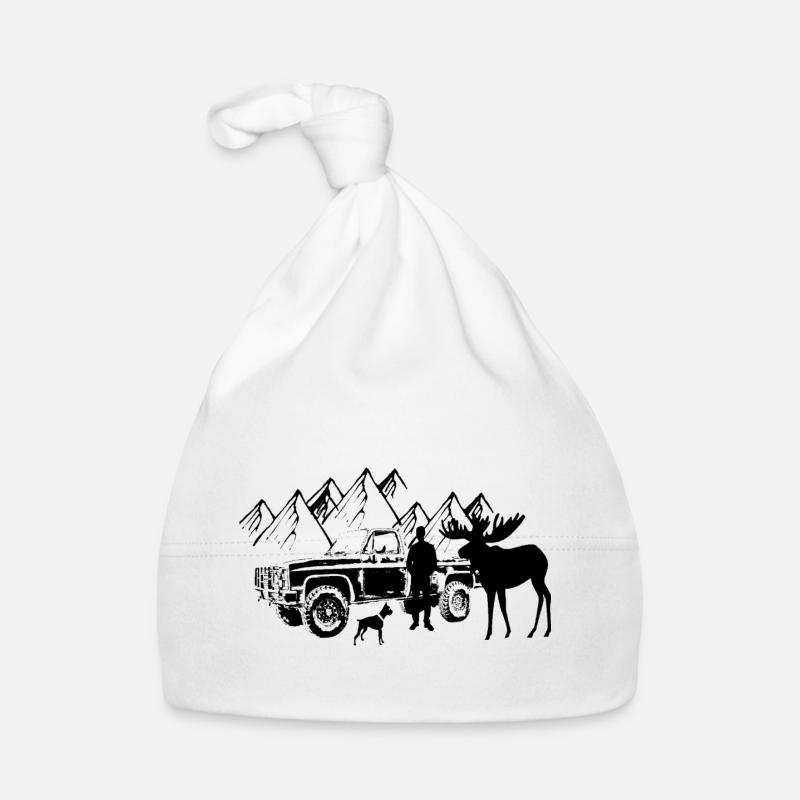 Auto - Baby Bio-Mütze - Weiß