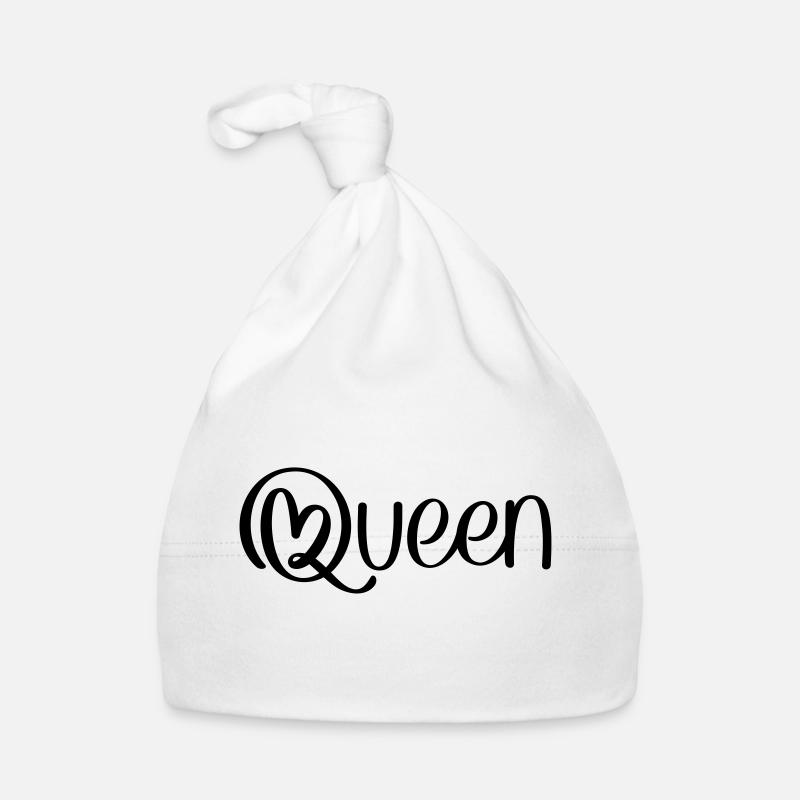 Queen avec cœur Bonnet bio Bébé