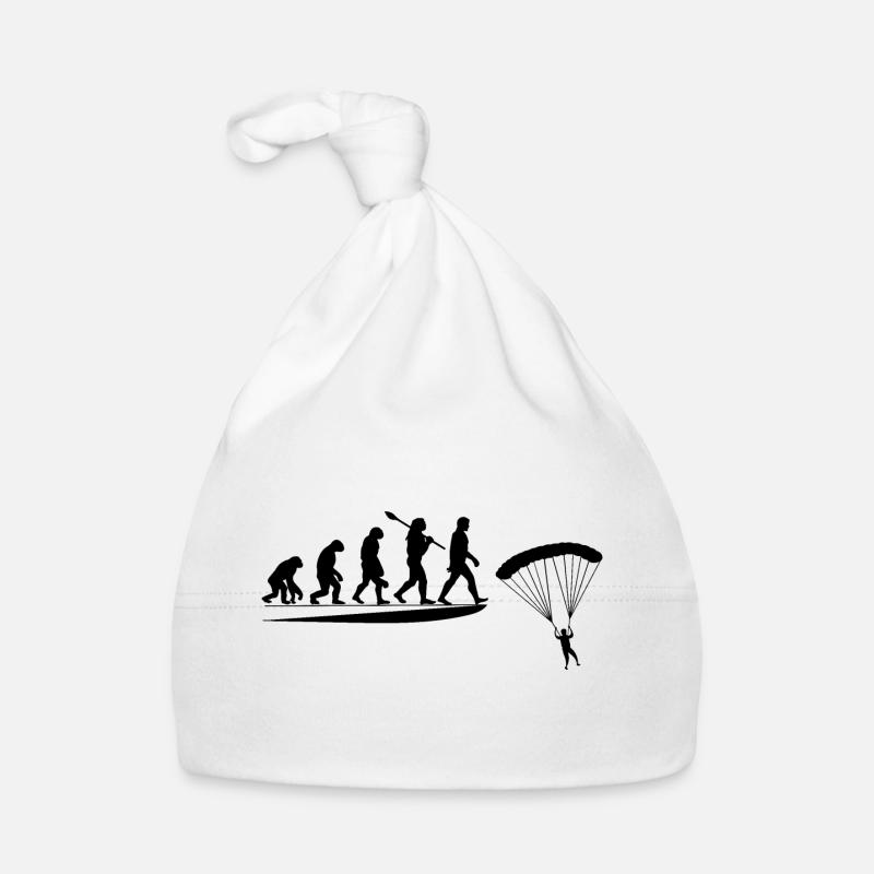 Parachute Évolution du Singe Au Parachutiste Bonnet bio Bébé