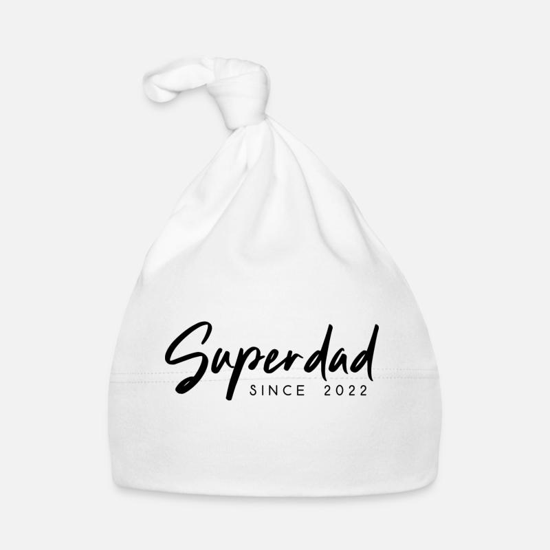 Superdad Papa since 2022 Sort Bonnet bio Bébé