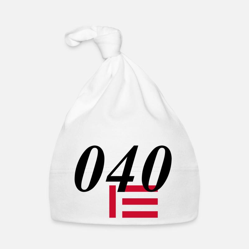 040 Eindhoven Nord Brabant design - Bonnet bio Bébé - blanc
