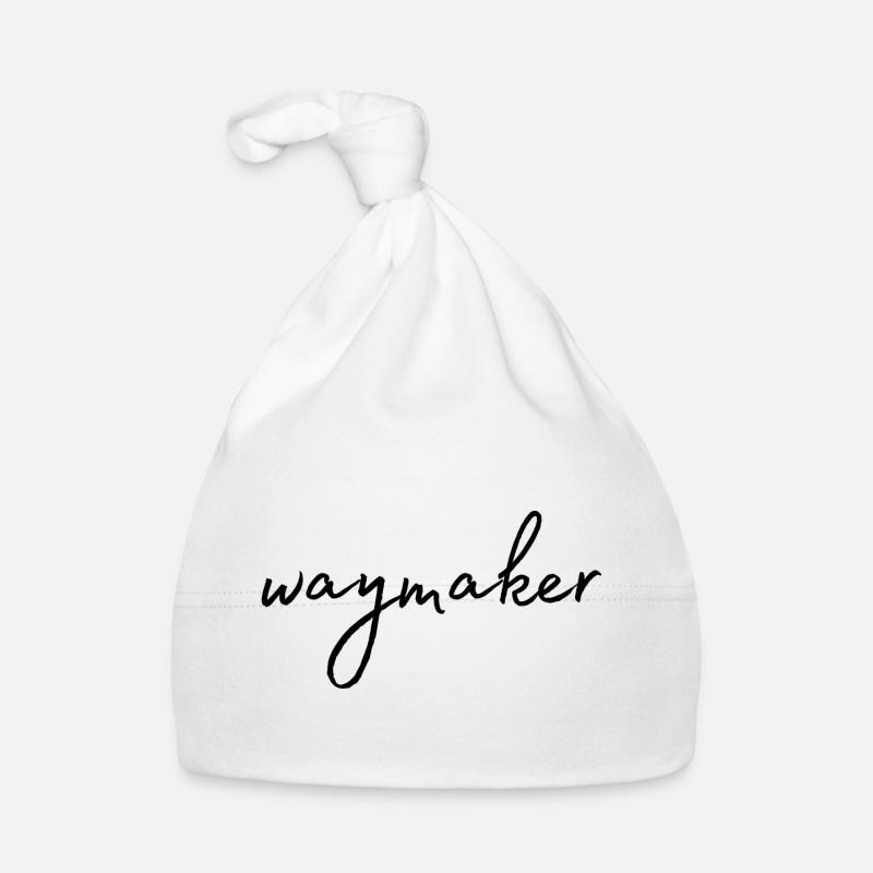 Waymaker - Organic Baby Cap - white