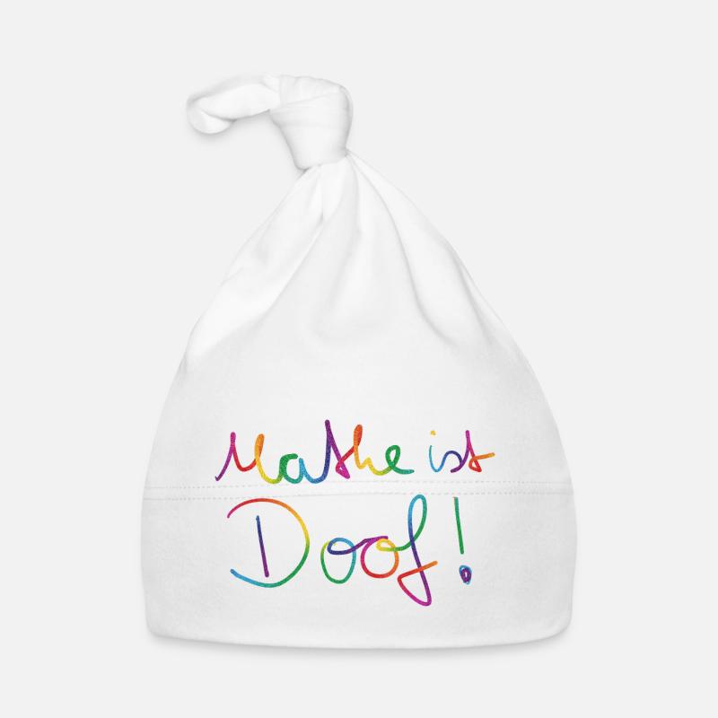 mathe ist doof Baby Bio-Mütze