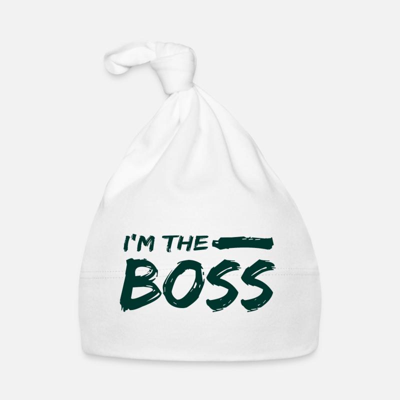 I' m the boss gift work humor Organic Baby Cap