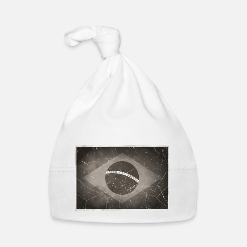 Brésil - Bonnet bio Bébé - blanc