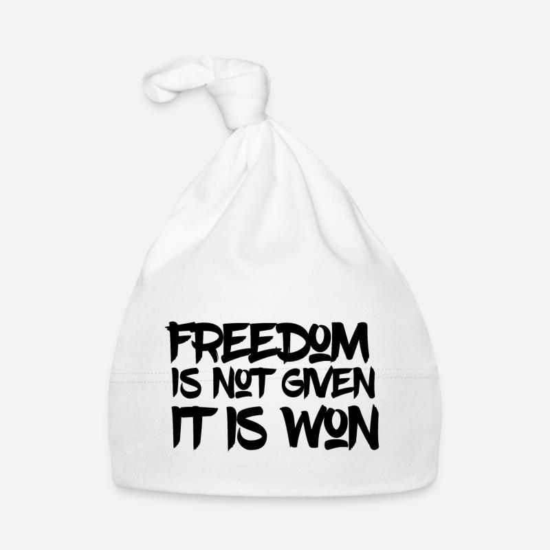 Freedom is not given it is won Organic Baby Cap