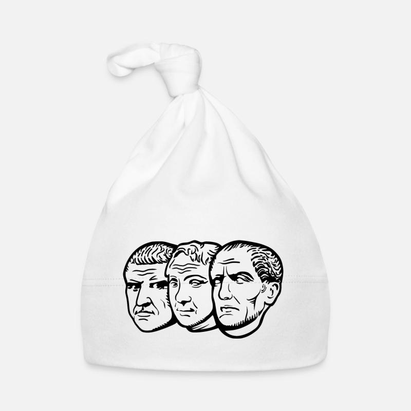 triumvirate - Organic Baby Cap - white