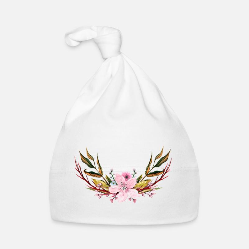 Blumen Baby Bio-Mütze