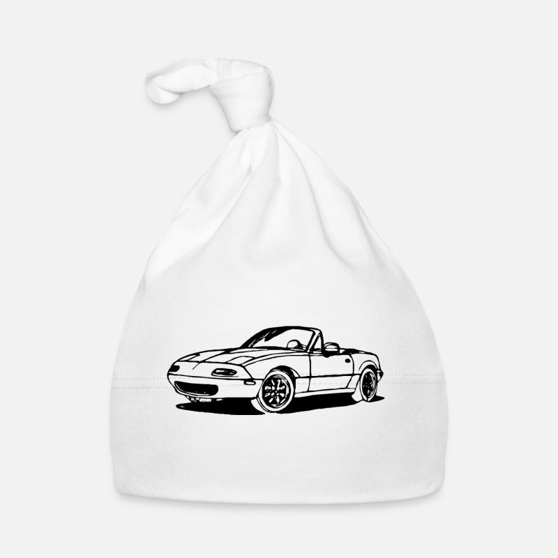 CLASSICO MIATA MK1 MX5 EUNOS - Cappellino ecologico per neonato - bianco