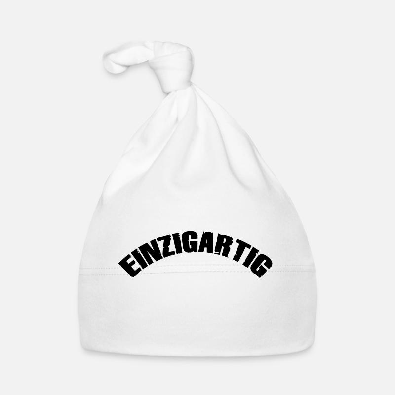 einzigartig - Baby Bio-Mütze - Weiß