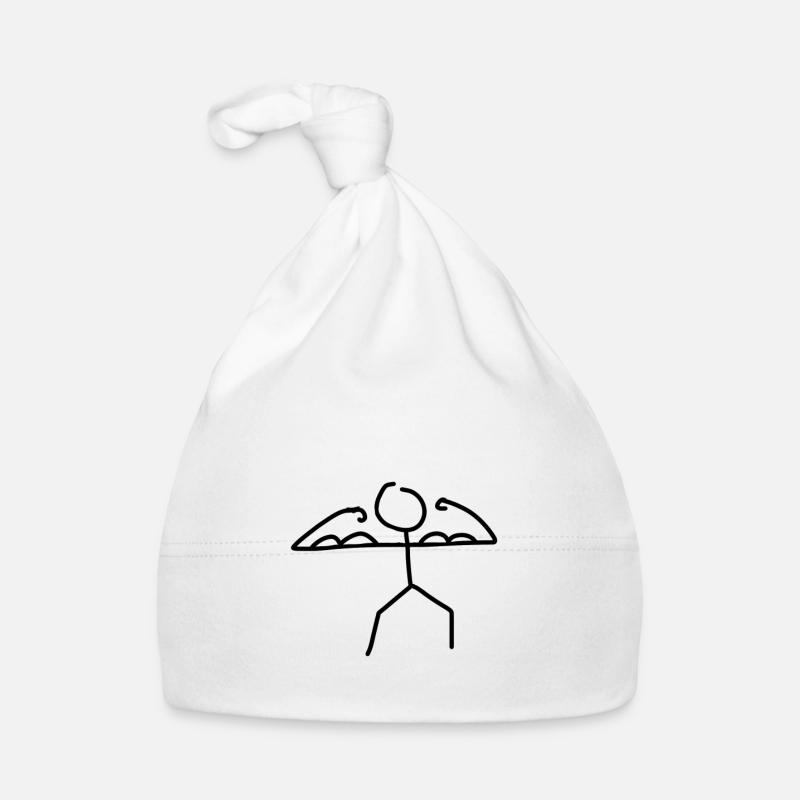 Homme fort - Bonnet bio Bébé - blanc