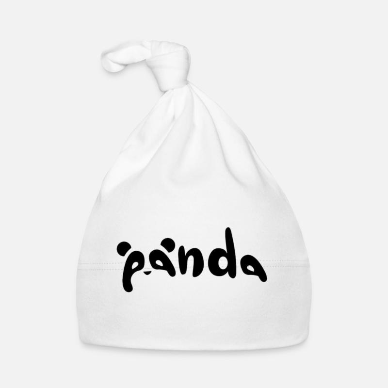 Panda Bear Organic Baby Cap
