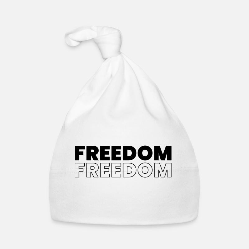 Conception de devis de liberté - Bonnet bio Bébé - blanc