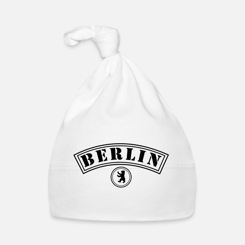 Berlin avec ours Bonnet bio Bébé
