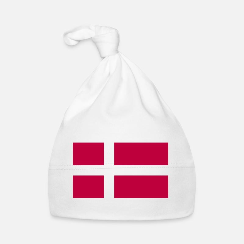 Denmark Flag Danish Flag Danmark Denmark Organic Baby Cap