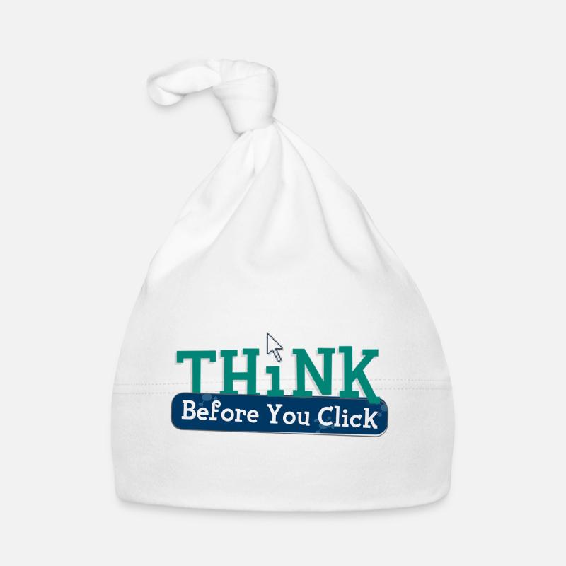 Denken Sie vor dem Computer-Hacking-Hacker nach Baby Bio-Mütze