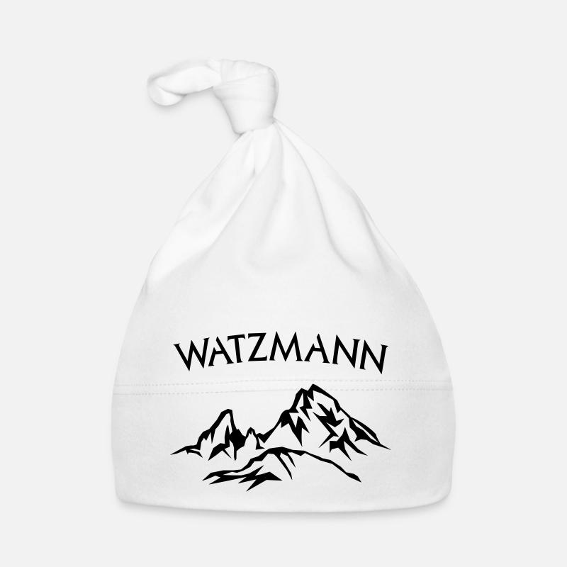 Berg Watzmann lettering black - color selectable Organic Baby Cap