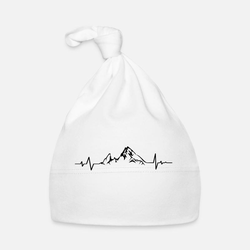 Berg Watzmann Heartbeat ECG - Color freely selectable Organic Baby Cap