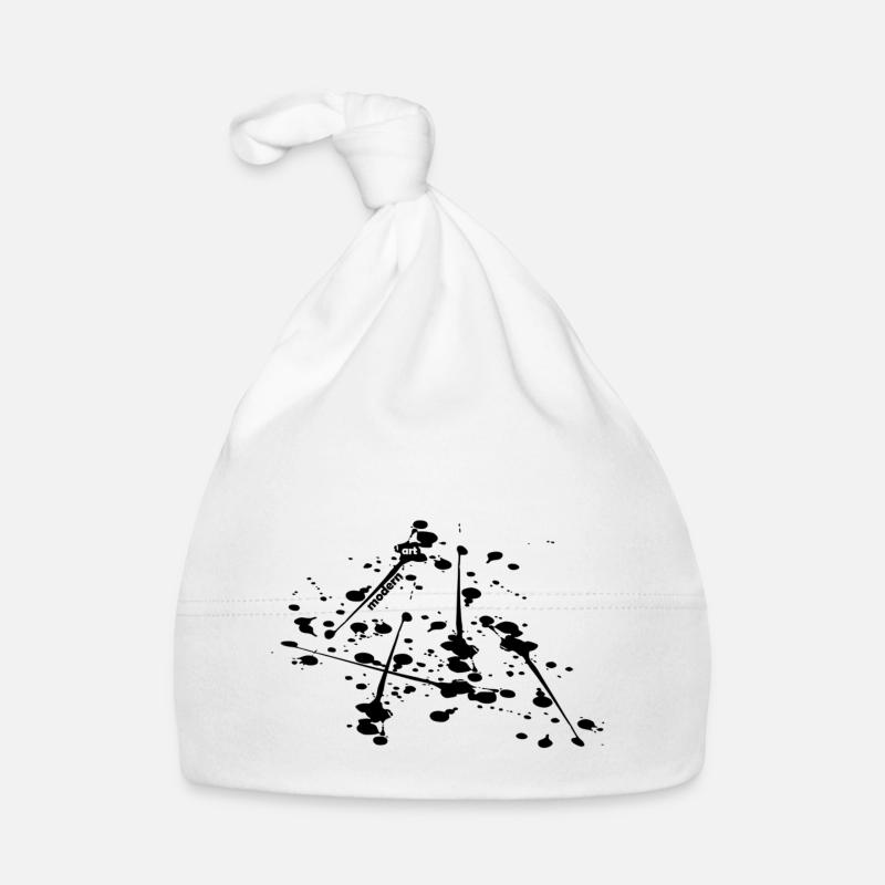 Moderne Kunst Modern Art - Bonnet bio Bébé - blanc