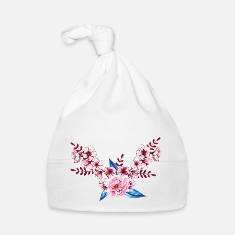 Blumen Baby Bio-Mütze