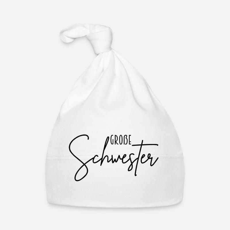 große Schwester Baby Bio-Mütze