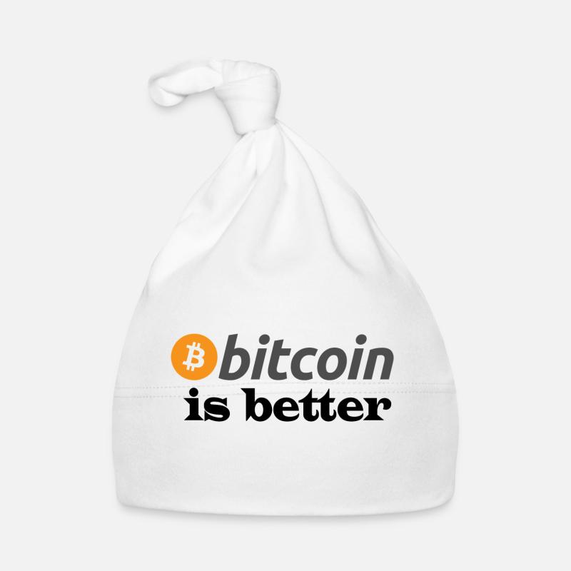 bitcoin is better Organic Baby Cap
