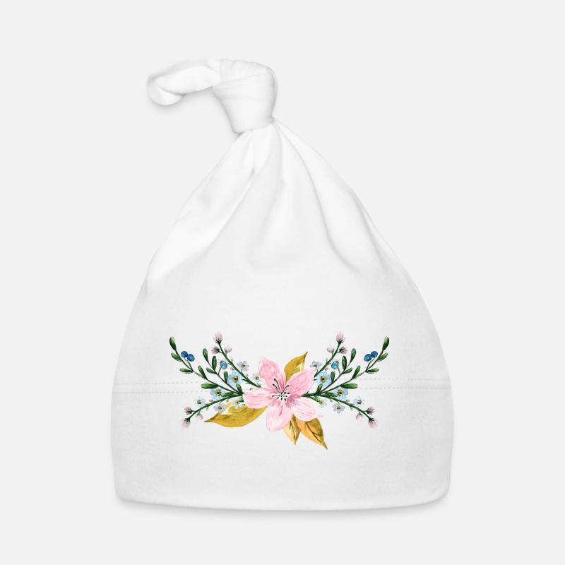 Blume Baby Bio-Mütze