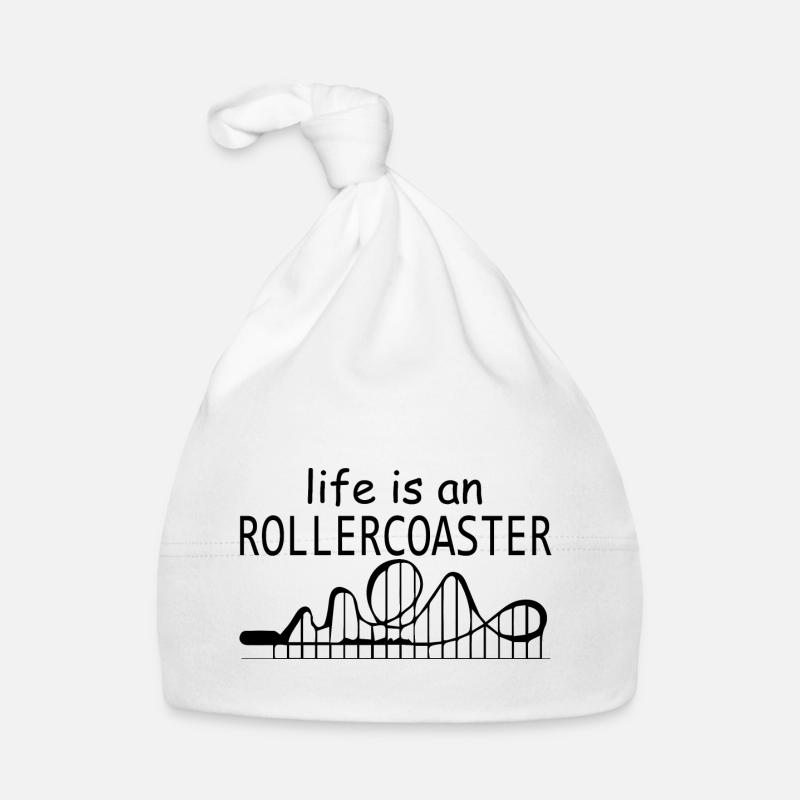 Rollercoaster Achterbahn Baby Bio-Mütze