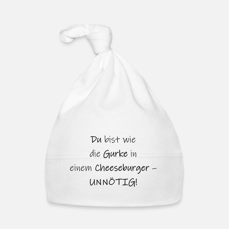 Cheeseburger Ohne Gurke Baby Bio-Mütze
