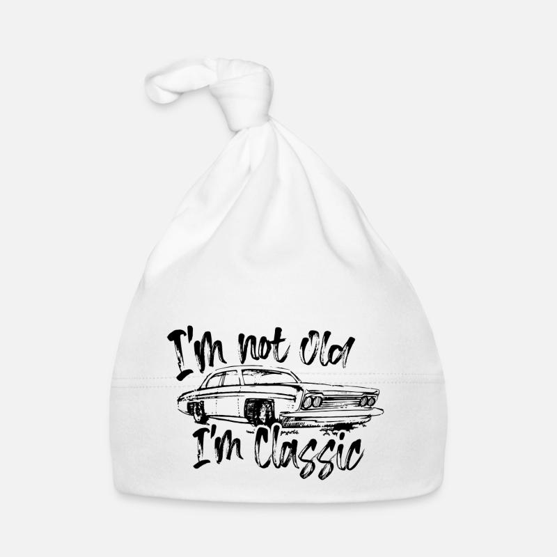 Je ne suis pas vieux, je suis classique Bonnet bio Bébé