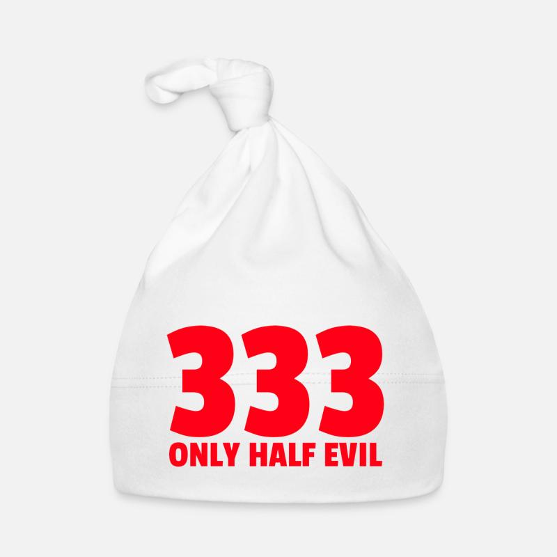 333 | Only Half Evil - Bonnet bio Bébé - blanc