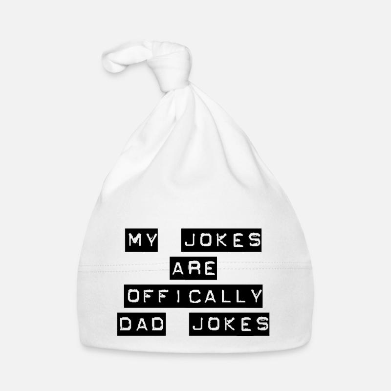 My Jokes Are Officially Dad Jokes Bonnet bio Bébé