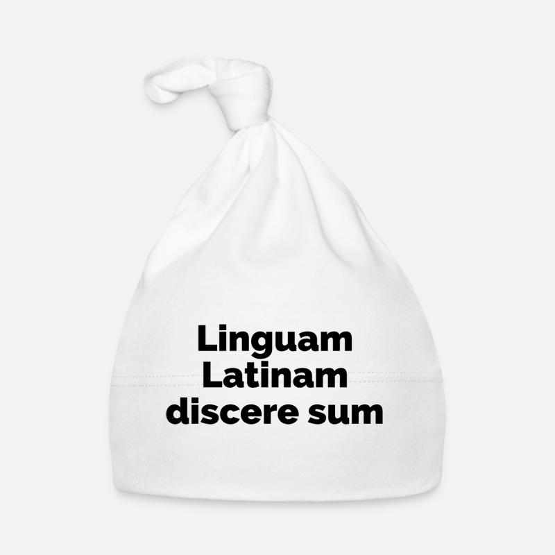 I am learning Latin - Latin language Organic Baby Cap