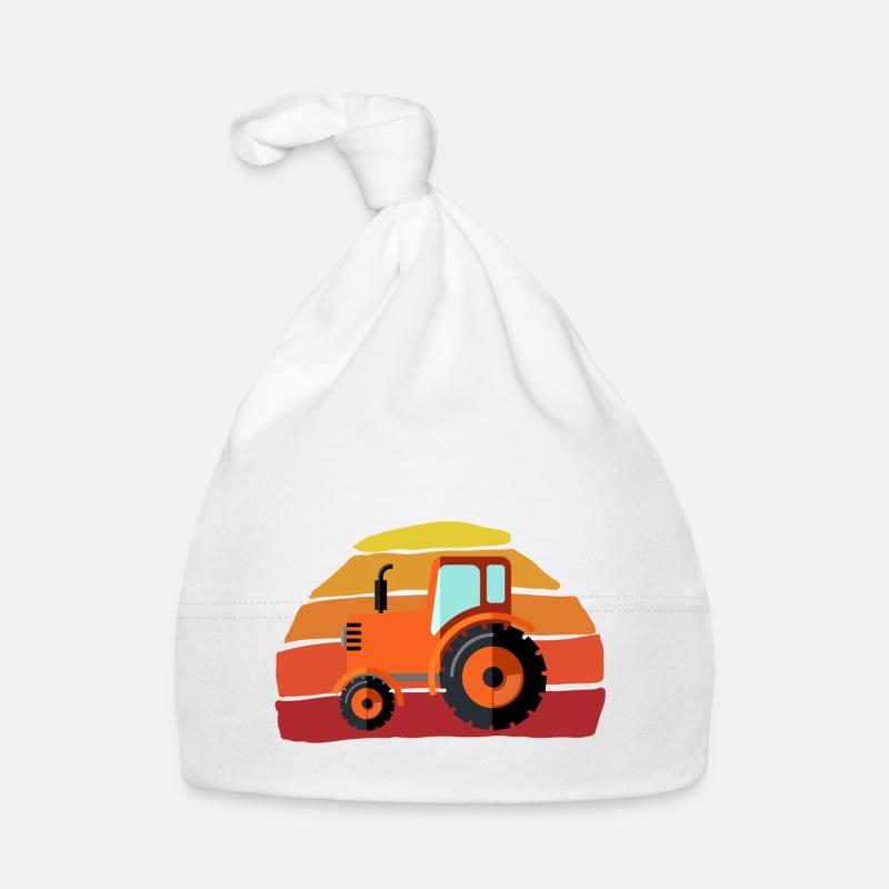 Tractor Organic Baby Cap