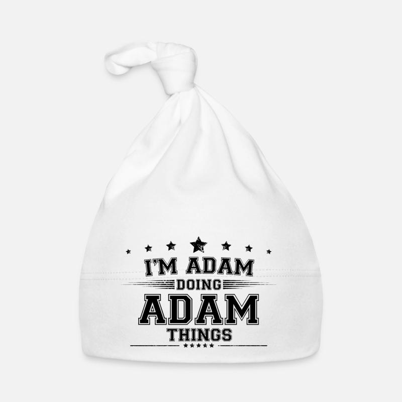 Ich bin Adam, der Adam Dinge macht Baby Bio-Mütze