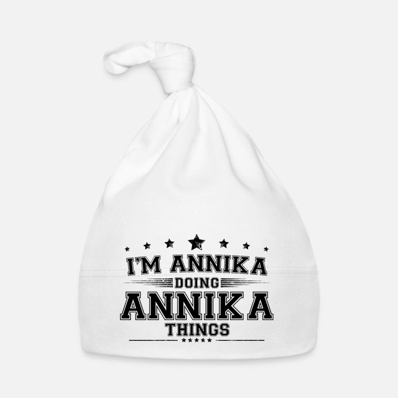 i’m Annika doing Annika things Organic Baby Cap