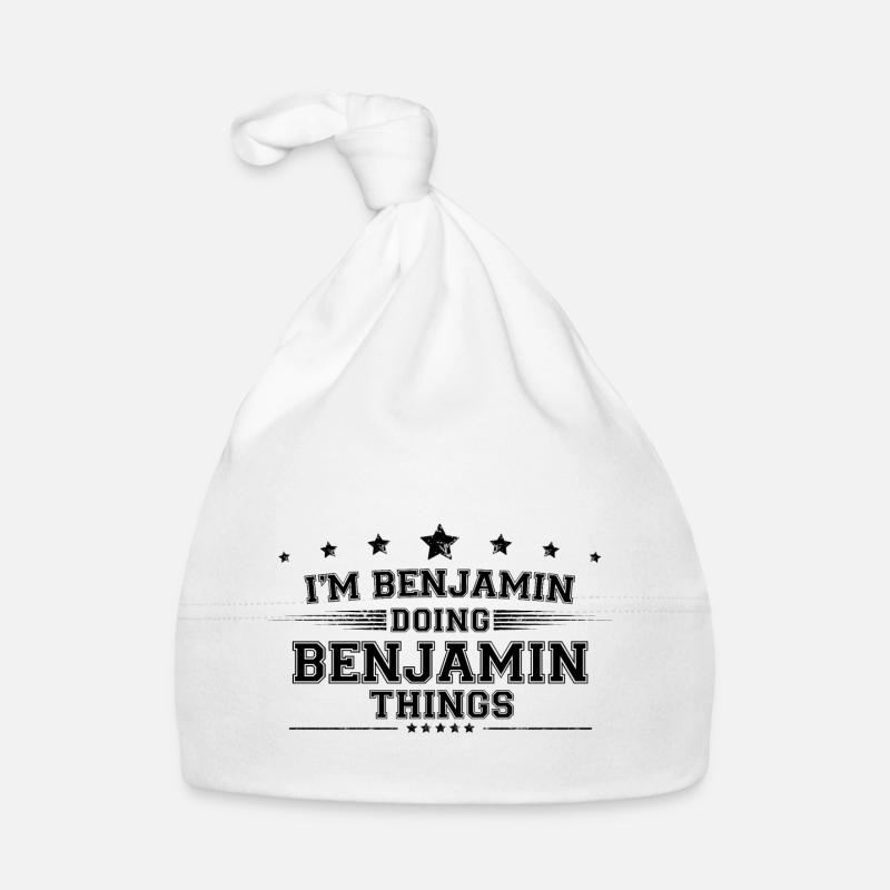Ich bin Benjamin, der Benjamin-Dinge macht Baby Bio-Mütze