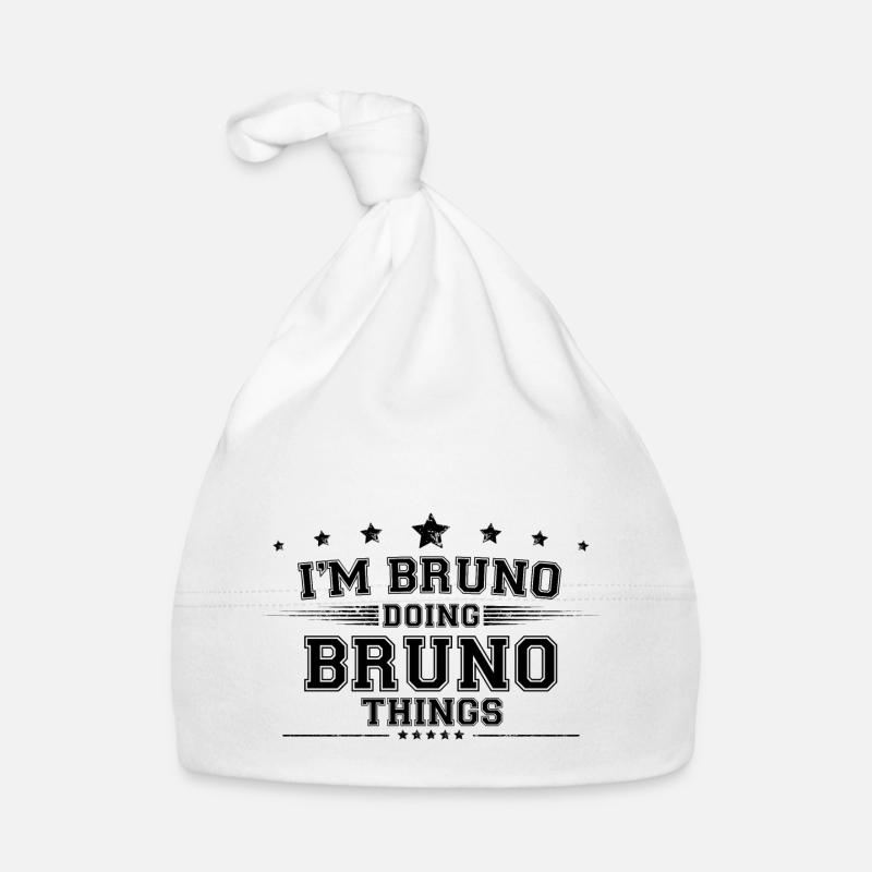 i’m Bruno doing Bruno things Organic Baby Cap