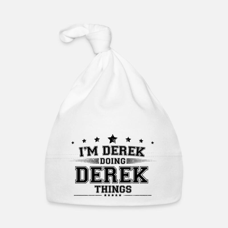 i’m Derek doing Derek things Organic Baby Cap