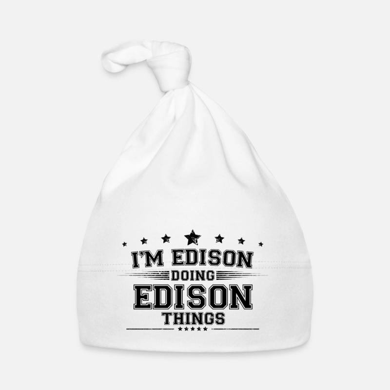Ich bin Edison, der Edison-Dinge macht Baby Bio-Mütze