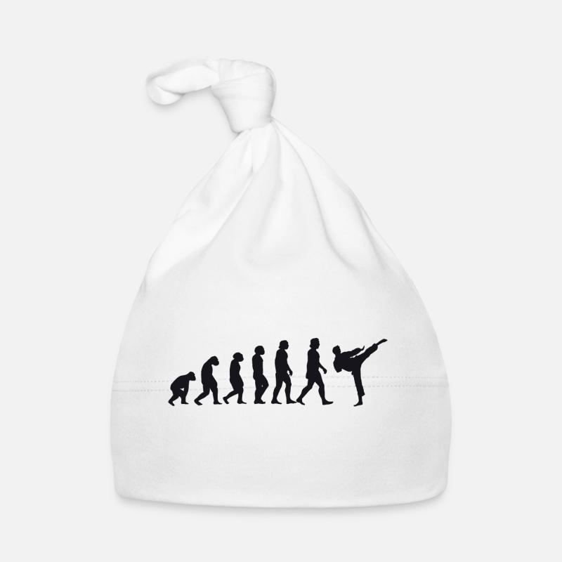 Évolution du karaté - Bonnet bio Bébé - blanc