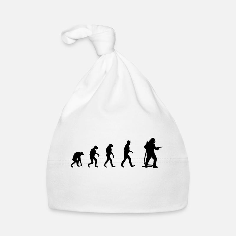 Firefighter Evolution Volunteer Fire Department Organic Baby Cap