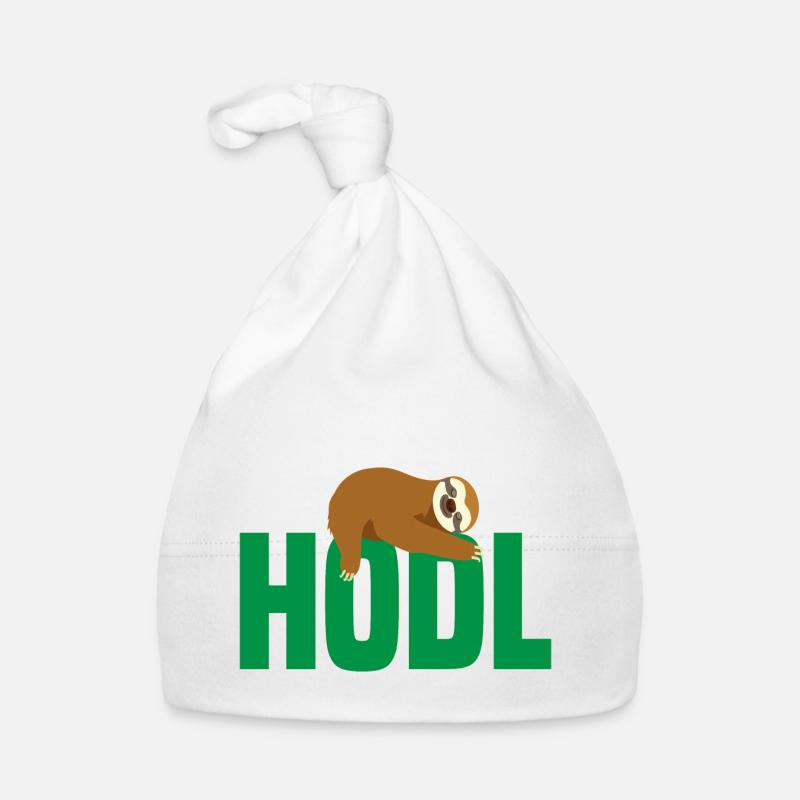 Sloth, Hodl, Bitcoin Organic Baby Cap