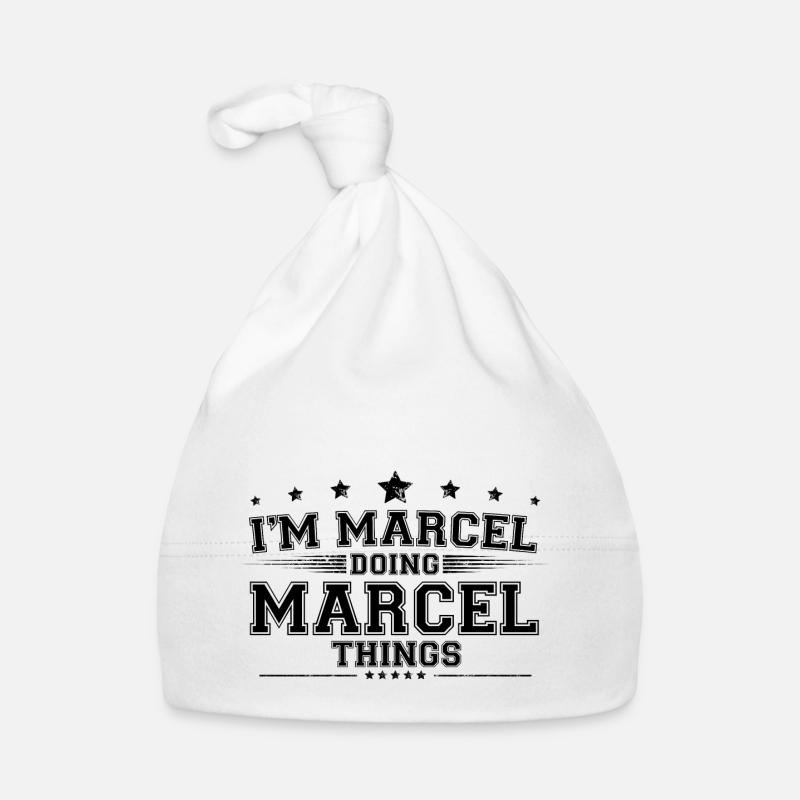 Ich bin Marcel, der Marcel Dinge macht Baby Bio-Mütze