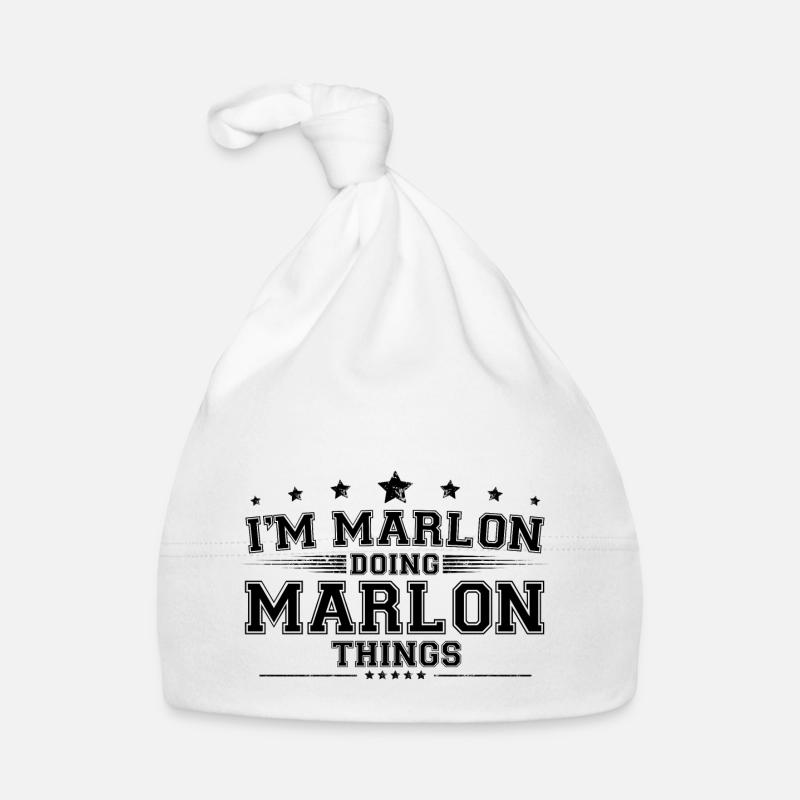 Ich bin Marlon, der Marlon-Dinge macht Baby Bio-Mütze