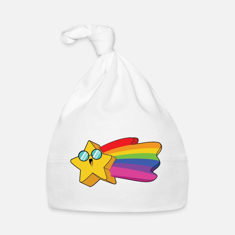 Stern Regenbogen Baby Bio-Mütze