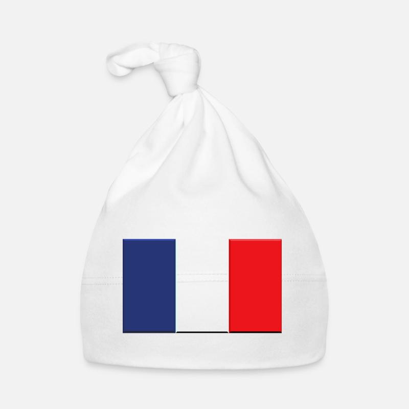 French flag Organic Baby Cap