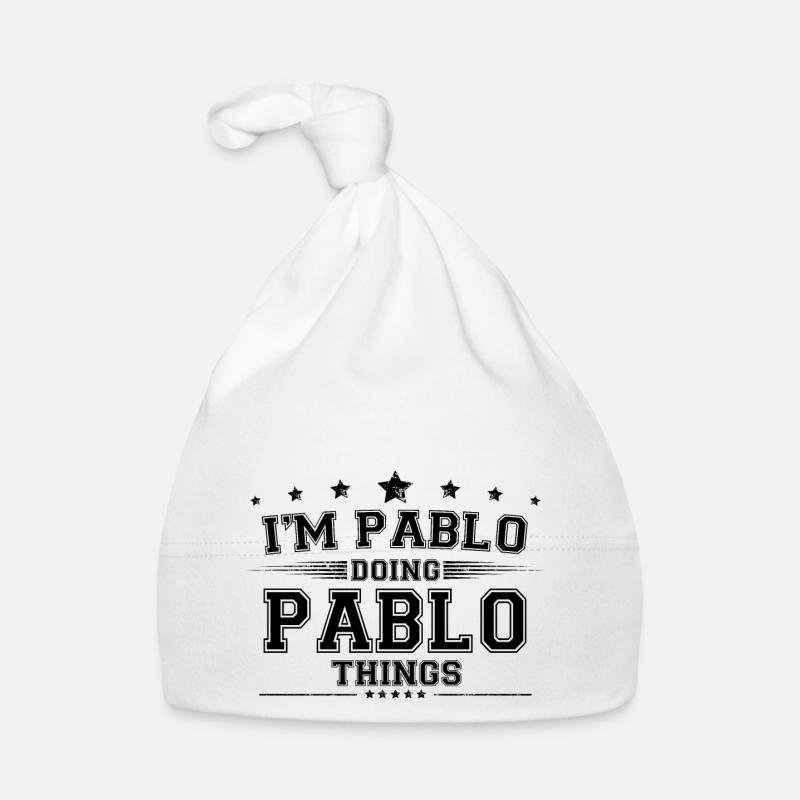 Ich bin Pablo, der Pablo-Dinge macht Baby Bio-Mütze