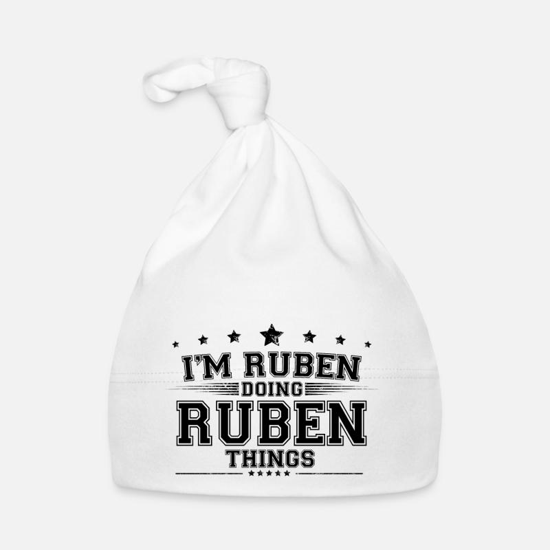 Ich bin Ruben, der Ruben-Dinge macht Baby Bio-Mütze